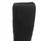 Black wellington boot neoprene collar on a white background