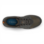 Dark gray hiking shoe with visible brand logo on a white background