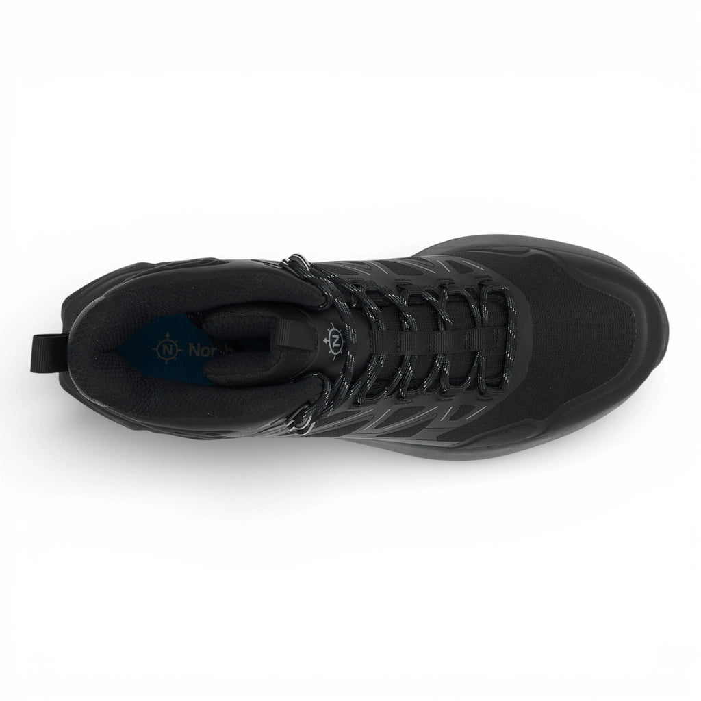 Black sneaker on a white background