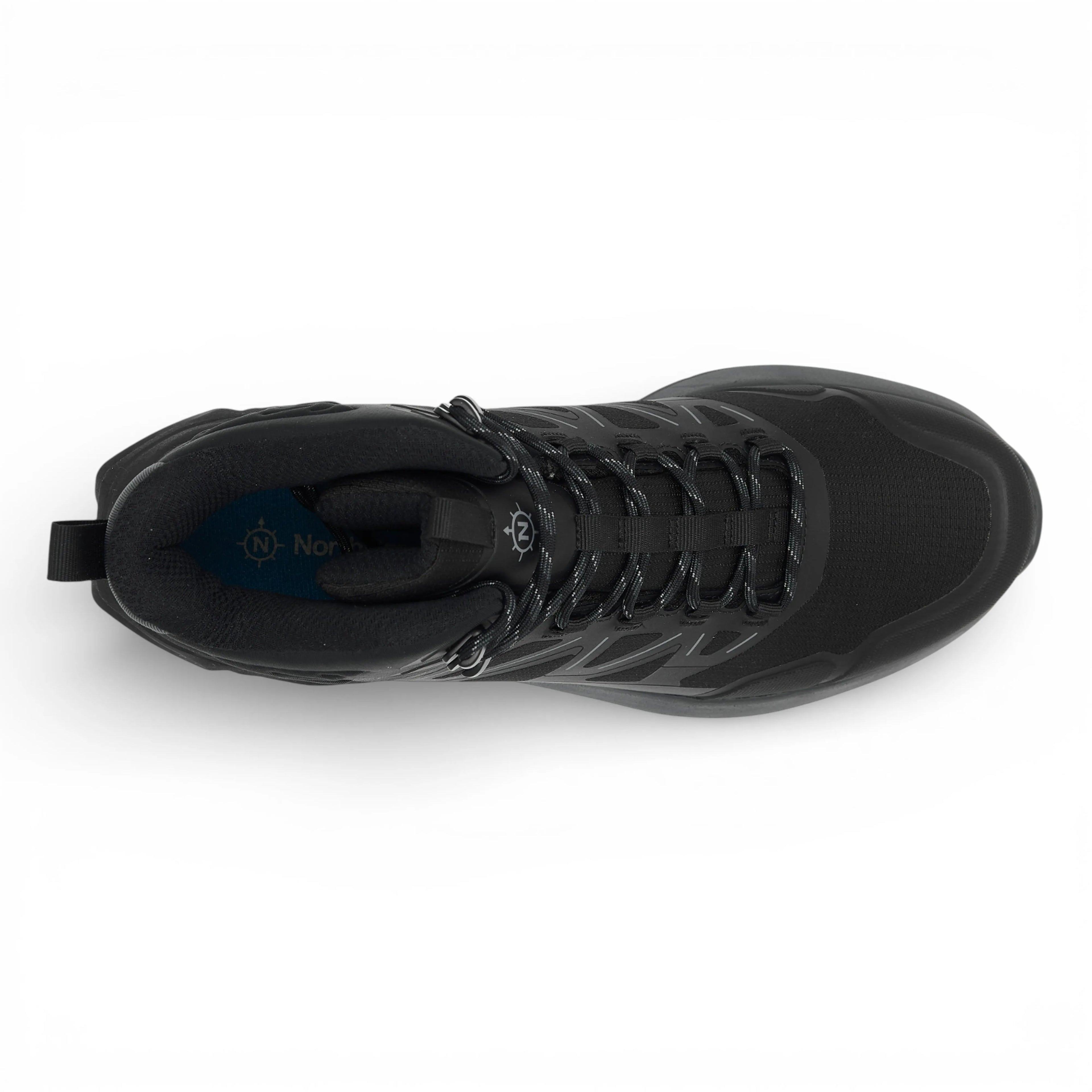 Black sneaker on a white background