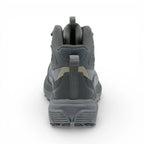 Gray high-top sneaker on a white background