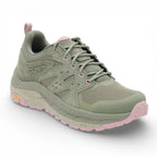 Green and pink sneaker on a white background
