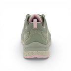 Green and pink sneaker on a white background