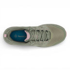 Green and pink sneaker on a white background