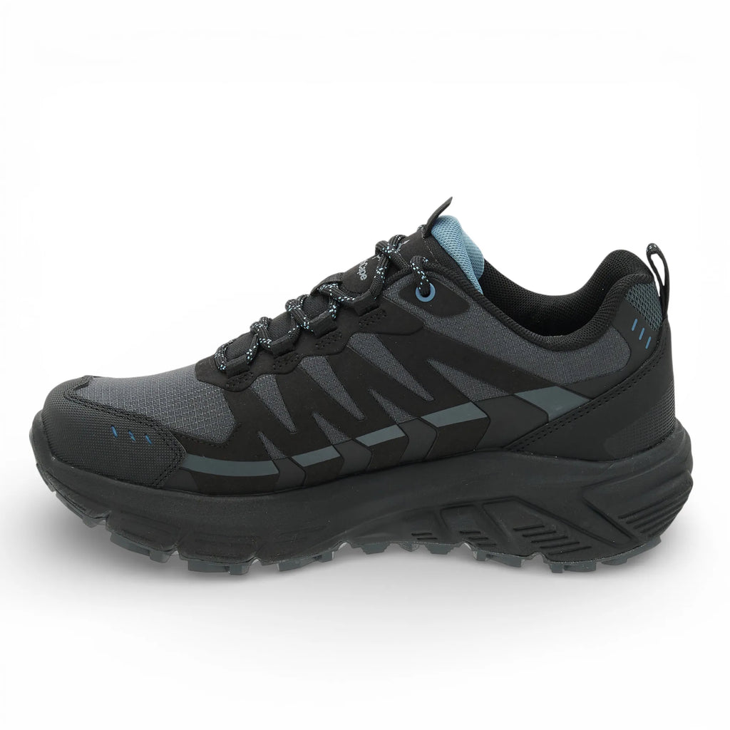 Black and gray hiking shoe with 'NorthCape' branding on a white background