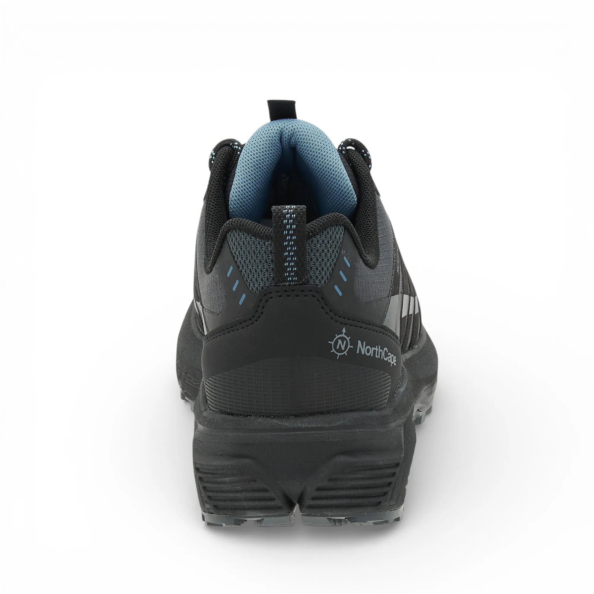 Black and gray hiking shoe with 'NorthCape' branding on a white background