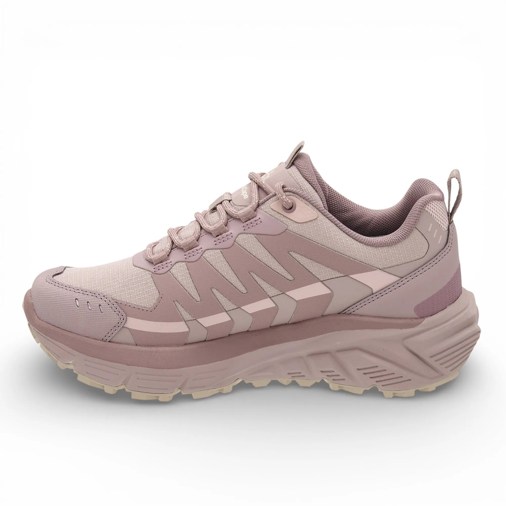 Pink hiking shoe with 'NorthCape' branding on a white background