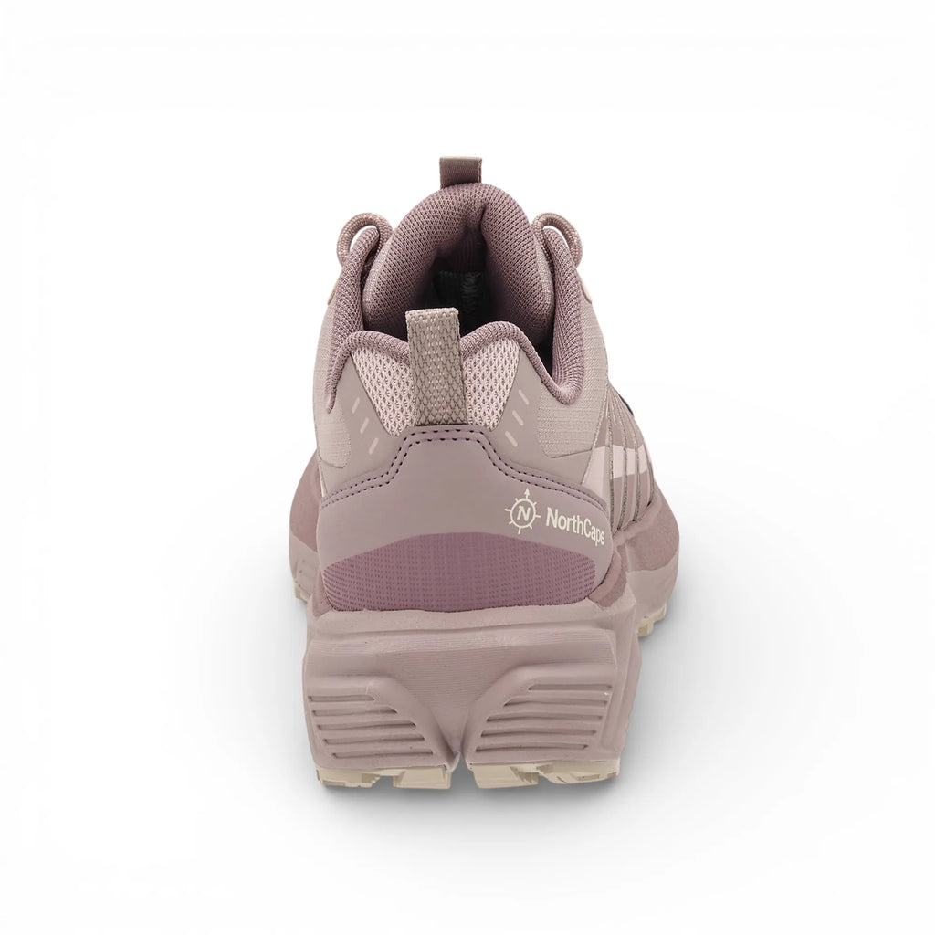 Pink hiking shoe with 'NorthCape' branding on a white background